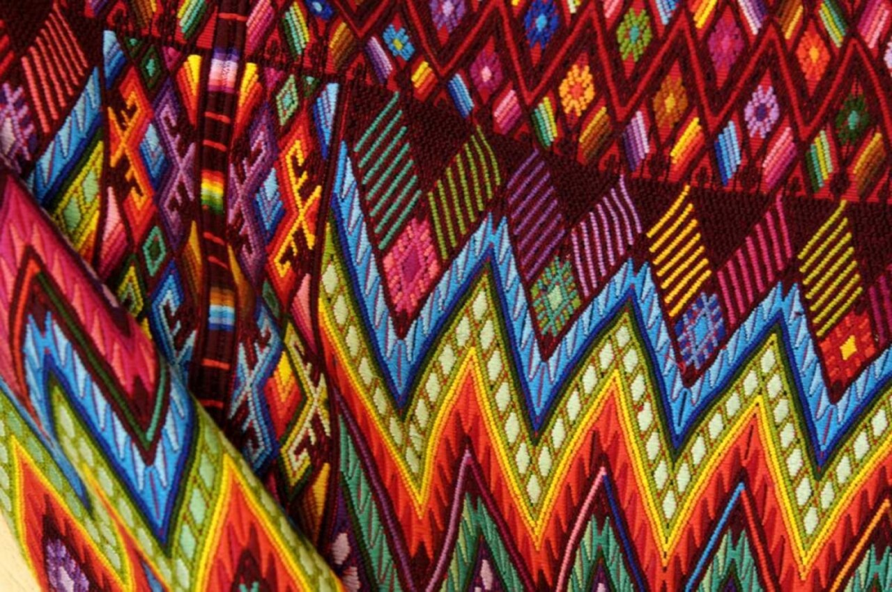 Guatemala, Chichicastenango, Colorful fabric by Dennis Kirkland - Item # VARPDXSA10BJA0019